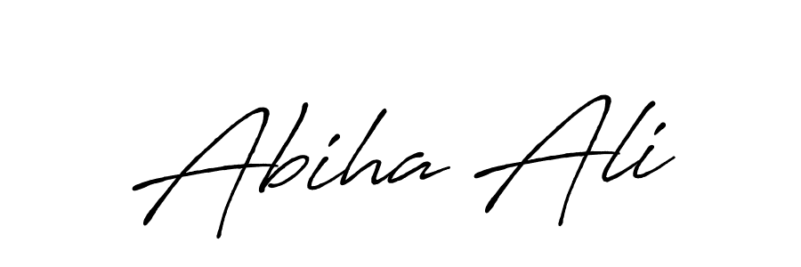 Also we have Abiha Ali name is the best signature style. Create professional handwritten signature collection using Antro_Vectra_Bolder autograph style. Abiha Ali signature style 7 images and pictures png