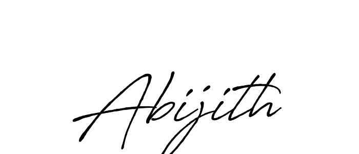 Use a signature maker to create a handwritten signature online. With this signature software, you can design (Antro_Vectra_Bolder) your own signature for name Abijith. Abijith signature style 7 images and pictures png