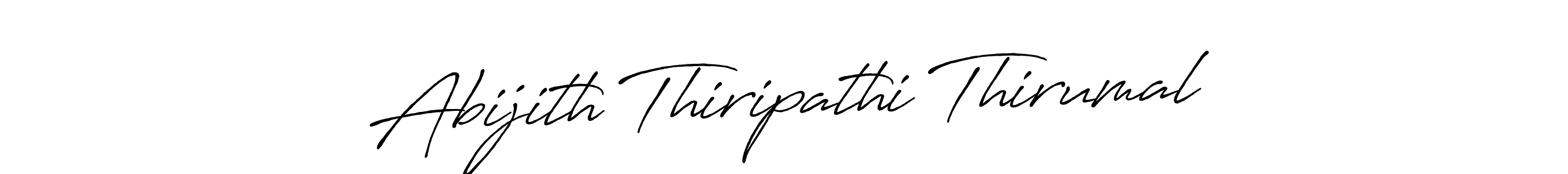 How to make Abijith Thiripathi Thirumal name signature. Use Antro_Vectra_Bolder style for creating short signs online. This is the latest handwritten sign. Abijith Thiripathi Thirumal signature style 7 images and pictures png