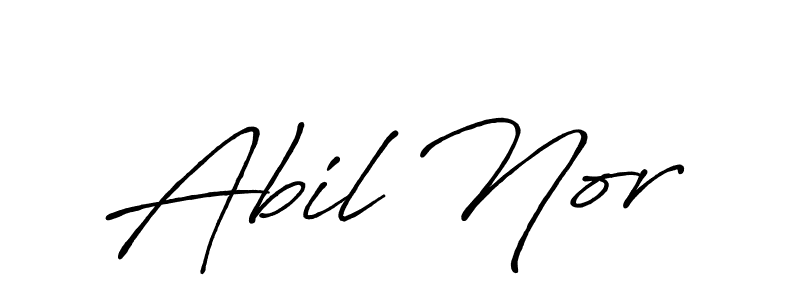 Also we have Abil Nor name is the best signature style. Create professional handwritten signature collection using Antro_Vectra_Bolder autograph style. Abil Nor signature style 7 images and pictures png