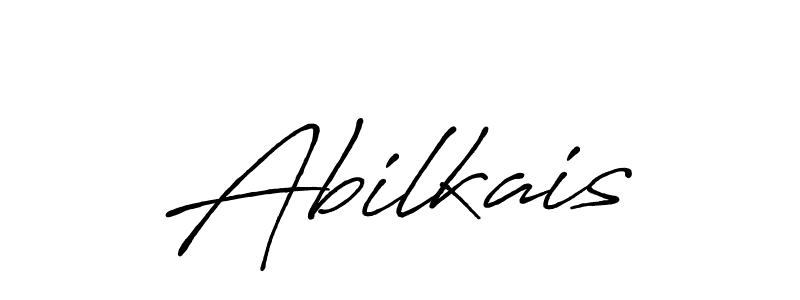 Use a signature maker to create a handwritten signature online. With this signature software, you can design (Antro_Vectra_Bolder) your own signature for name Abilkais. Abilkais signature style 7 images and pictures png