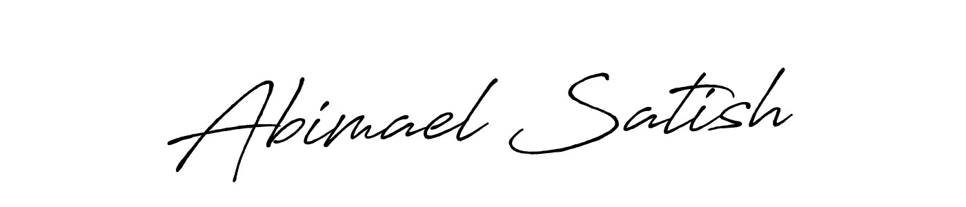 if you are searching for the best signature style for your name Abimael Satish. so please give up your signature search. here we have designed multiple signature styles  using Antro_Vectra_Bolder. Abimael Satish signature style 7 images and pictures png