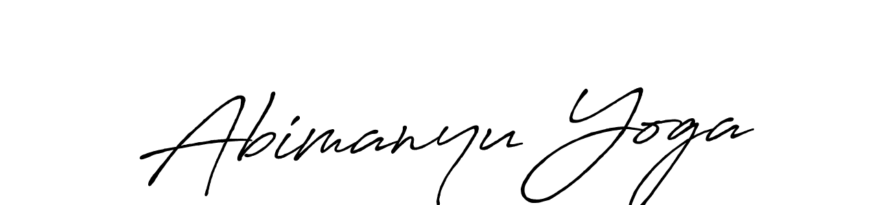 How to make Abimanyu Yoga signature? Antro_Vectra_Bolder is a professional autograph style. Create handwritten signature for Abimanyu Yoga name. Abimanyu Yoga signature style 7 images and pictures png