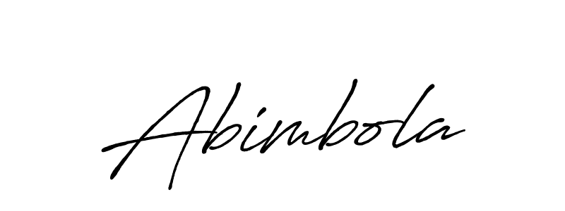 Make a beautiful signature design for name Abimbola. With this signature (Antro_Vectra_Bolder) style, you can create a handwritten signature for free. Abimbola signature style 7 images and pictures png
