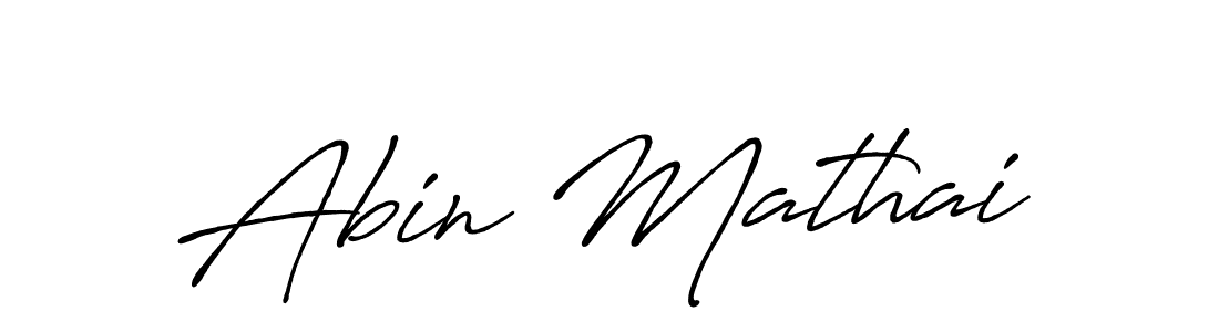 Abin Mathai stylish signature style. Best Handwritten Sign (Antro_Vectra_Bolder) for my name. Handwritten Signature Collection Ideas for my name Abin Mathai. Abin Mathai signature style 7 images and pictures png