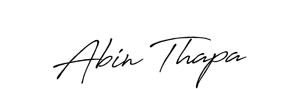 You can use this online signature creator to create a handwritten signature for the name Abin Thapa. This is the best online autograph maker. Abin Thapa signature style 7 images and pictures png
