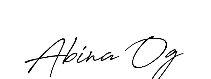 Make a beautiful signature design for name Abina Og. Use this online signature maker to create a handwritten signature for free. Abina Og signature style 7 images and pictures png