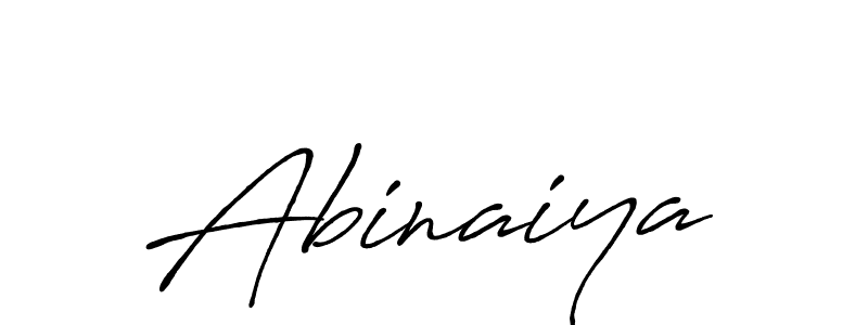 Use a signature maker to create a handwritten signature online. With this signature software, you can design (Antro_Vectra_Bolder) your own signature for name Abinaiya. Abinaiya signature style 7 images and pictures png