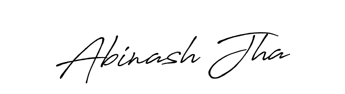 Abinash Jha stylish signature style. Best Handwritten Sign (Antro_Vectra_Bolder) for my name. Handwritten Signature Collection Ideas for my name Abinash Jha. Abinash Jha signature style 7 images and pictures png