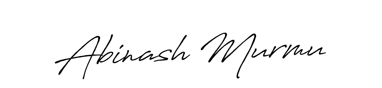 How to make Abinash Murmu name signature. Use Antro_Vectra_Bolder style for creating short signs online. This is the latest handwritten sign. Abinash Murmu signature style 7 images and pictures png
