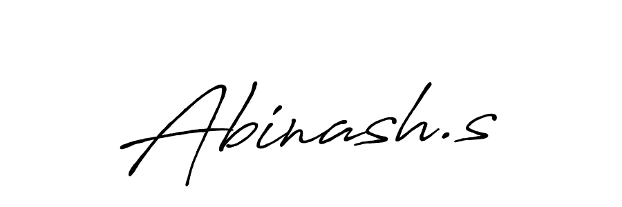 Make a beautiful signature design for name Abinash.s. With this signature (Antro_Vectra_Bolder) style, you can create a handwritten signature for free. Abinash.s signature style 7 images and pictures png