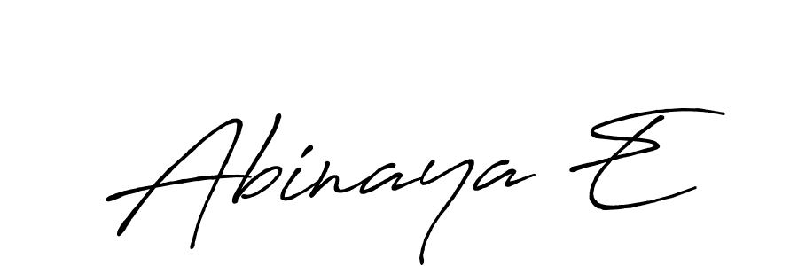 You should practise on your own different ways (Antro_Vectra_Bolder) to write your name (Abinaya E) in signature. don't let someone else do it for you. Abinaya E signature style 7 images and pictures png
