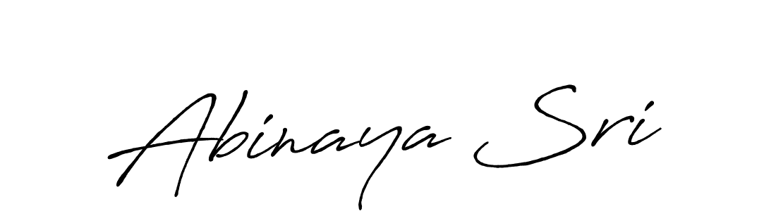 Also we have Abinaya Sri name is the best signature style. Create professional handwritten signature collection using Antro_Vectra_Bolder autograph style. Abinaya Sri signature style 7 images and pictures png