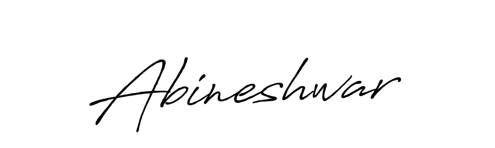 Design your own signature with our free online signature maker. With this signature software, you can create a handwritten (Antro_Vectra_Bolder) signature for name Abineshwar. Abineshwar signature style 7 images and pictures png