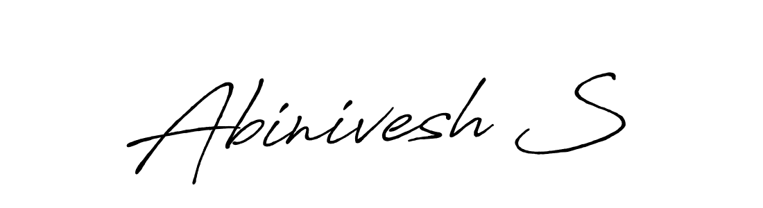 Also You can easily find your signature by using the search form. We will create Abinivesh S name handwritten signature images for you free of cost using Antro_Vectra_Bolder sign style. Abinivesh S signature style 7 images and pictures png