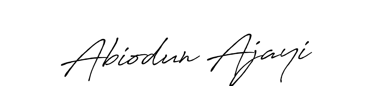 Abiodun Ajayi stylish signature style. Best Handwritten Sign (Antro_Vectra_Bolder) for my name. Handwritten Signature Collection Ideas for my name Abiodun Ajayi. Abiodun Ajayi signature style 7 images and pictures png