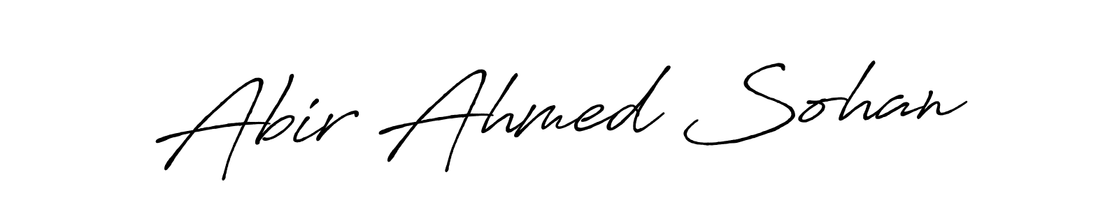 How to Draw Abir Ahmed Sohan signature style? Antro_Vectra_Bolder is a latest design signature styles for name Abir Ahmed Sohan. Abir Ahmed Sohan signature style 7 images and pictures png