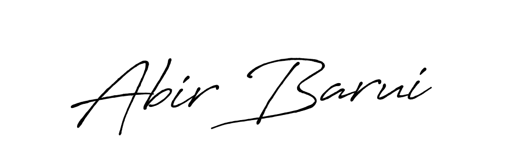 Abir Barui stylish signature style. Best Handwritten Sign (Antro_Vectra_Bolder) for my name. Handwritten Signature Collection Ideas for my name Abir Barui. Abir Barui signature style 7 images and pictures png