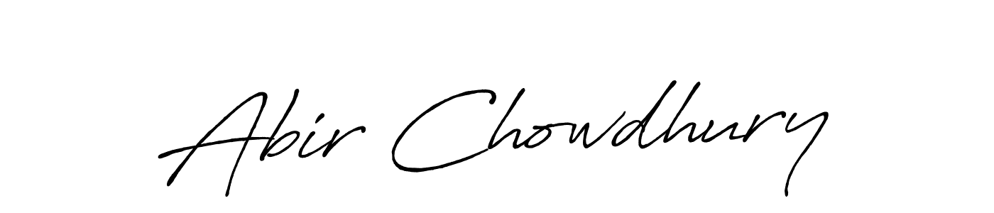 Abir Chowdhury stylish signature style. Best Handwritten Sign (Antro_Vectra_Bolder) for my name. Handwritten Signature Collection Ideas for my name Abir Chowdhury. Abir Chowdhury signature style 7 images and pictures png