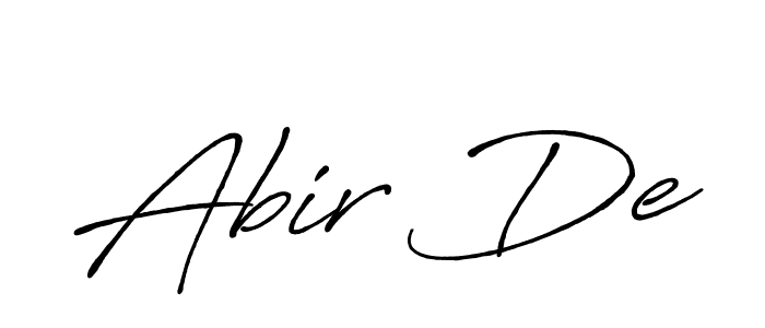 Similarly Antro_Vectra_Bolder is the best handwritten signature design. Signature creator online .You can use it as an online autograph creator for name Abir De. Abir De signature style 7 images and pictures png