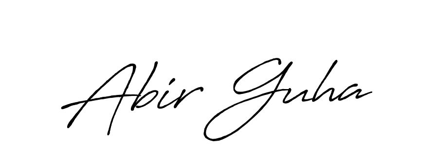 It looks lik you need a new signature style for name Abir Guha. Design unique handwritten (Antro_Vectra_Bolder) signature with our free signature maker in just a few clicks. Abir Guha signature style 7 images and pictures png