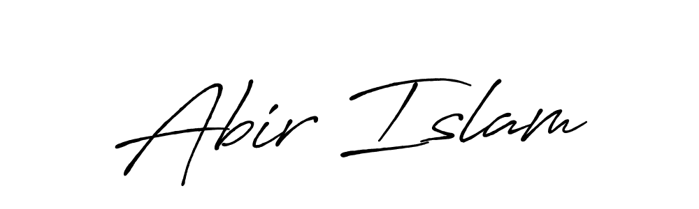How to make Abir Islam signature? Antro_Vectra_Bolder is a professional autograph style. Create handwritten signature for Abir Islam name. Abir Islam signature style 7 images and pictures png