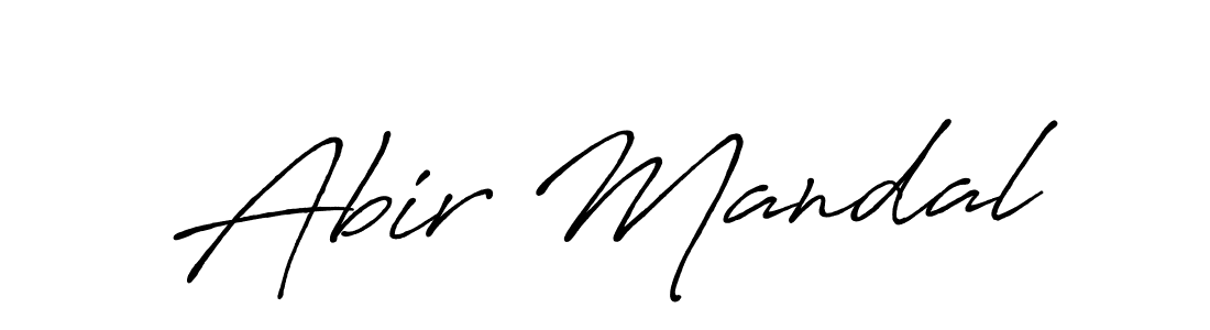 Use a signature maker to create a handwritten signature online. With this signature software, you can design (Antro_Vectra_Bolder) your own signature for name Abir Mandal. Abir Mandal signature style 7 images and pictures png