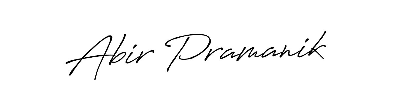 Use a signature maker to create a handwritten signature online. With this signature software, you can design (Antro_Vectra_Bolder) your own signature for name Abir Pramanik. Abir Pramanik signature style 7 images and pictures png