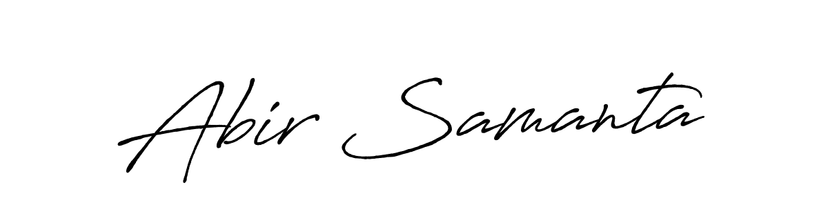 Design your own signature with our free online signature maker. With this signature software, you can create a handwritten (Antro_Vectra_Bolder) signature for name Abir Samanta. Abir Samanta signature style 7 images and pictures png
