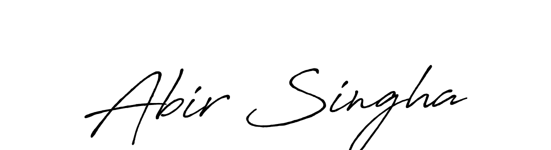 Abir Singha stylish signature style. Best Handwritten Sign (Antro_Vectra_Bolder) for my name. Handwritten Signature Collection Ideas for my name Abir Singha. Abir Singha signature style 7 images and pictures png