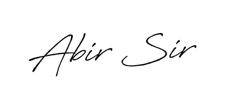 Also we have Abir Sir name is the best signature style. Create professional handwritten signature collection using Antro_Vectra_Bolder autograph style. Abir Sir signature style 7 images and pictures png