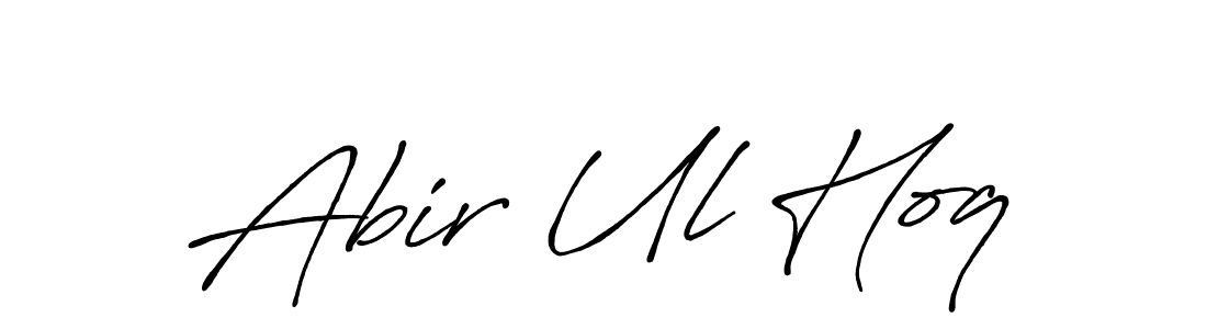 It looks lik you need a new signature style for name Abir Ul Hoq. Design unique handwritten (Antro_Vectra_Bolder) signature with our free signature maker in just a few clicks. Abir Ul Hoq signature style 7 images and pictures png