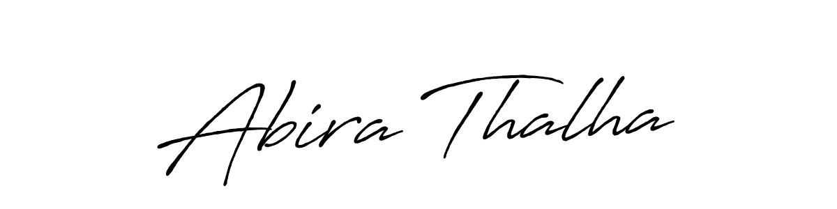 Once you've used our free online signature maker to create your best signature Antro_Vectra_Bolder style, it's time to enjoy all of the benefits that Abira Thalha name signing documents. Abira Thalha signature style 7 images and pictures png