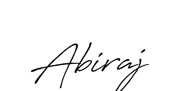 Use a signature maker to create a handwritten signature online. With this signature software, you can design (Antro_Vectra_Bolder) your own signature for name Abiraj. Abiraj signature style 7 images and pictures png