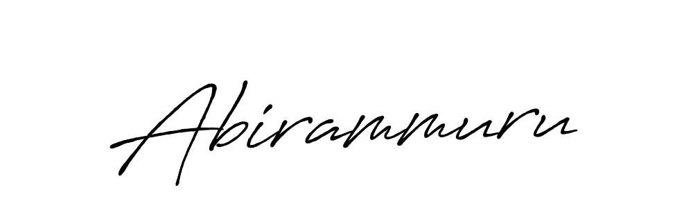 Design your own signature with our free online signature maker. With this signature software, you can create a handwritten (Antro_Vectra_Bolder) signature for name Abirammuru. Abirammuru signature style 7 images and pictures png