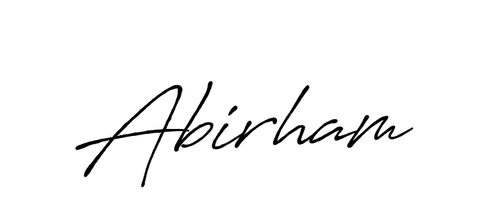 Once you've used our free online signature maker to create your best signature Antro_Vectra_Bolder style, it's time to enjoy all of the benefits that Abirham name signing documents. Abirham signature style 7 images and pictures png