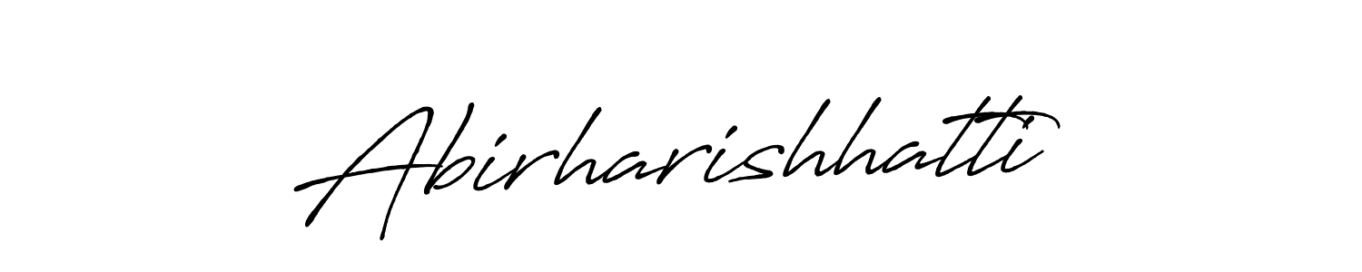 Create a beautiful signature design for name Abirharishhatti. With this signature (Antro_Vectra_Bolder) fonts, you can make a handwritten signature for free. Abirharishhatti signature style 7 images and pictures png