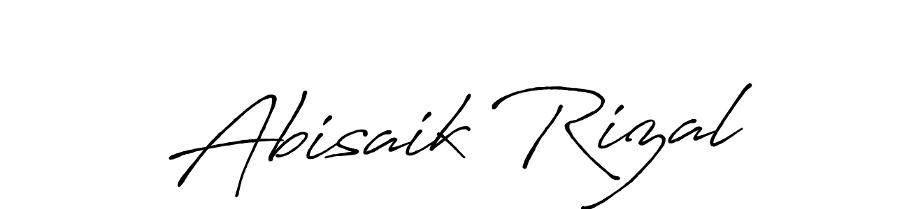 How to make Abisaik Rizal signature? Antro_Vectra_Bolder is a professional autograph style. Create handwritten signature for Abisaik Rizal name. Abisaik Rizal signature style 7 images and pictures png