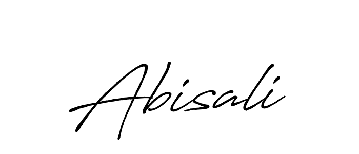 How to make Abisali name signature. Use Antro_Vectra_Bolder style for creating short signs online. This is the latest handwritten sign. Abisali signature style 7 images and pictures png