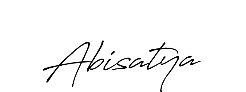 Use a signature maker to create a handwritten signature online. With this signature software, you can design (Antro_Vectra_Bolder) your own signature for name Abisatya. Abisatya signature style 7 images and pictures png