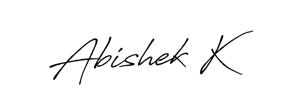 if you are searching for the best signature style for your name Abishek K. so please give up your signature search. here we have designed multiple signature styles  using Antro_Vectra_Bolder. Abishek K signature style 7 images and pictures png