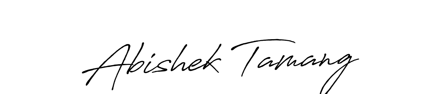 Also we have Abishek Tamang name is the best signature style. Create professional handwritten signature collection using Antro_Vectra_Bolder autograph style. Abishek Tamang signature style 7 images and pictures png