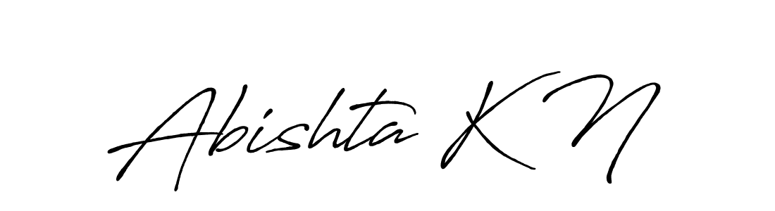 Make a beautiful signature design for name Abishta K N. Use this online signature maker to create a handwritten signature for free. Abishta K N signature style 7 images and pictures png