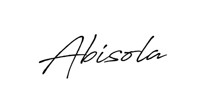 Also You can easily find your signature by using the search form. We will create Abisola name handwritten signature images for you free of cost using Antro_Vectra_Bolder sign style. Abisola signature style 7 images and pictures png
