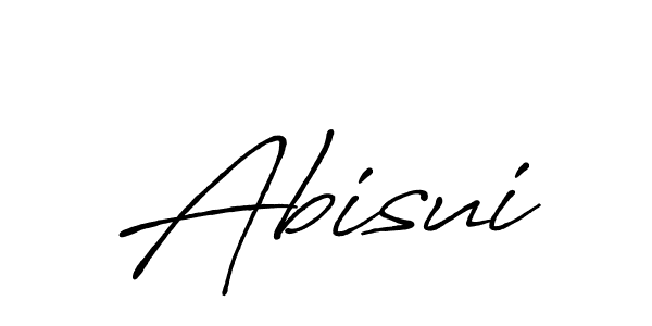 Design your own signature with our free online signature maker. With this signature software, you can create a handwritten (Antro_Vectra_Bolder) signature for name Abisui. Abisui signature style 7 images and pictures png