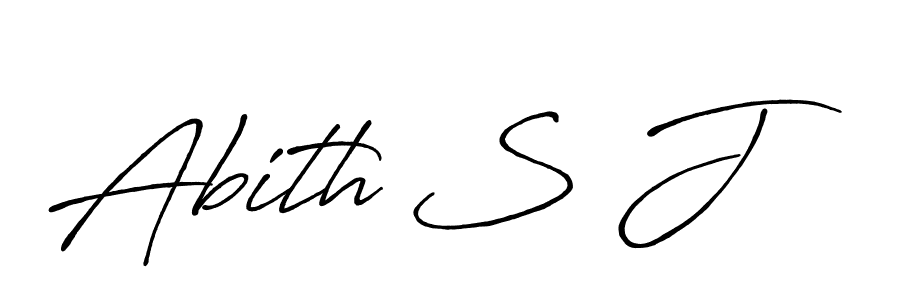 It looks lik you need a new signature style for name Abith S J. Design unique handwritten (Antro_Vectra_Bolder) signature with our free signature maker in just a few clicks. Abith S J signature style 7 images and pictures png