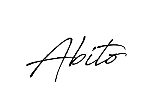 You should practise on your own different ways (Antro_Vectra_Bolder) to write your name (Abito) in signature. don't let someone else do it for you. Abito signature style 7 images and pictures png