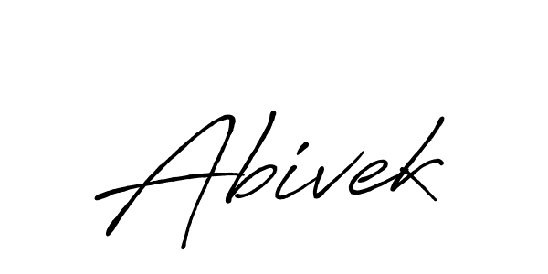 Abivek stylish signature style. Best Handwritten Sign (Antro_Vectra_Bolder) for my name. Handwritten Signature Collection Ideas for my name Abivek. Abivek signature style 7 images and pictures png