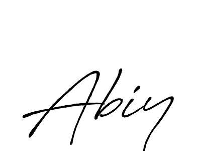 Make a beautiful signature design for name Abiy. With this signature (Antro_Vectra_Bolder) style, you can create a handwritten signature for free. Abiy signature style 7 images and pictures png