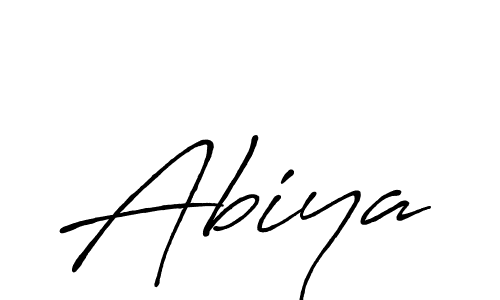 Design your own signature with our free online signature maker. With this signature software, you can create a handwritten (Antro_Vectra_Bolder) signature for name Abiya. Abiya signature style 7 images and pictures png